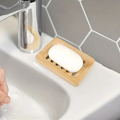 Natural Bamboo Soap Box Tray