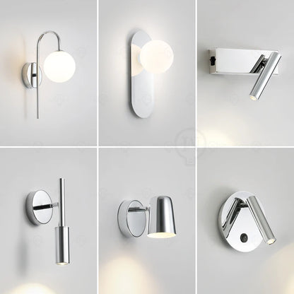 Electroplated Silver Wall Lamp