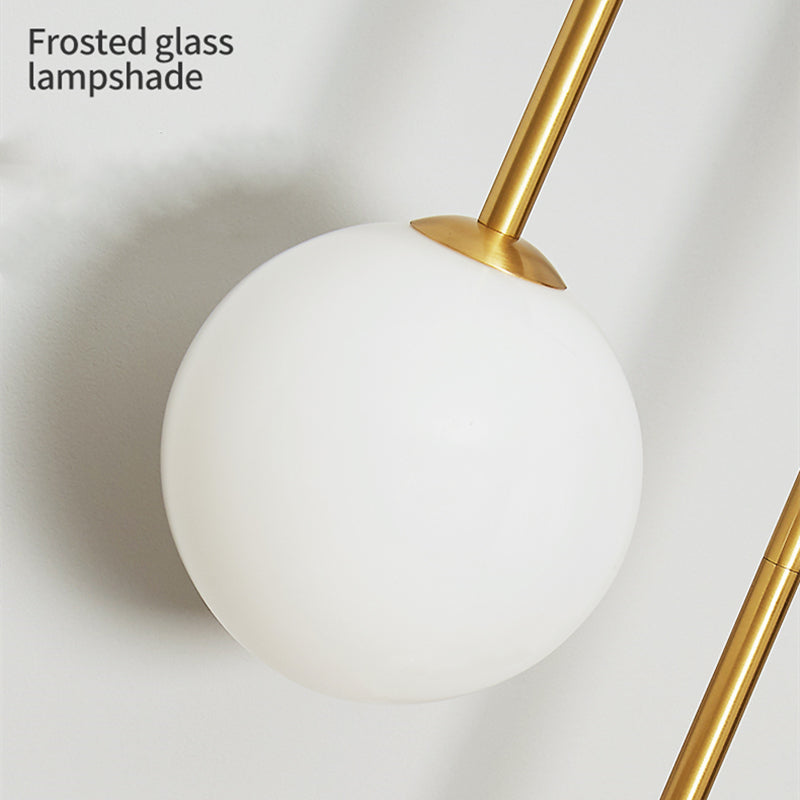 Gold Glass Ball Sconce
