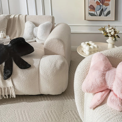 Luxe Polyester Bow Pillow