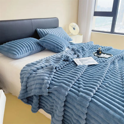 Luxe Collection Ribbed Throw