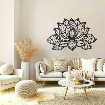 Luxe Steel Lotus Mandala