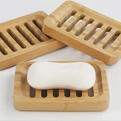 Natural Bamboo Soap Box Tray