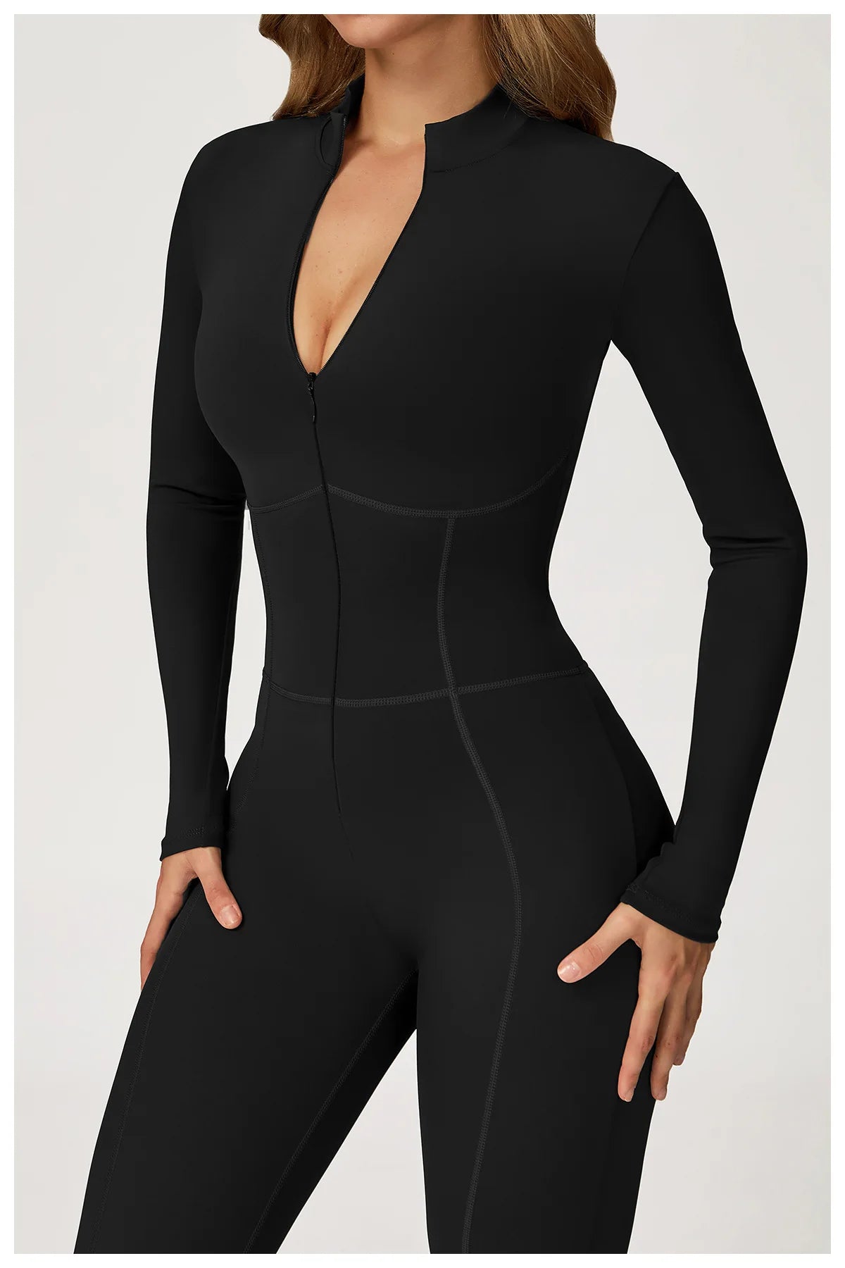 Sculpt Zip Yoga Jumpsuit