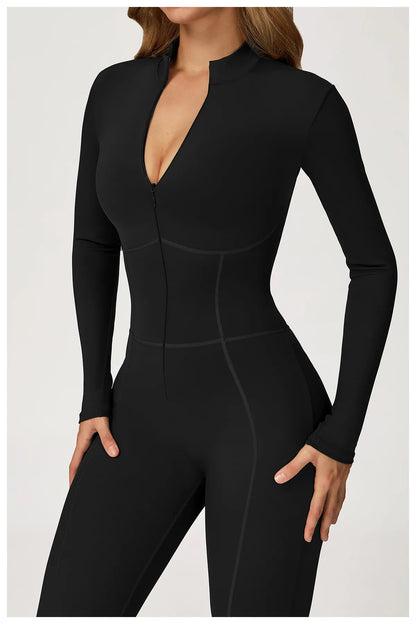 Sculpt Zip Yoga Jumpsuit
