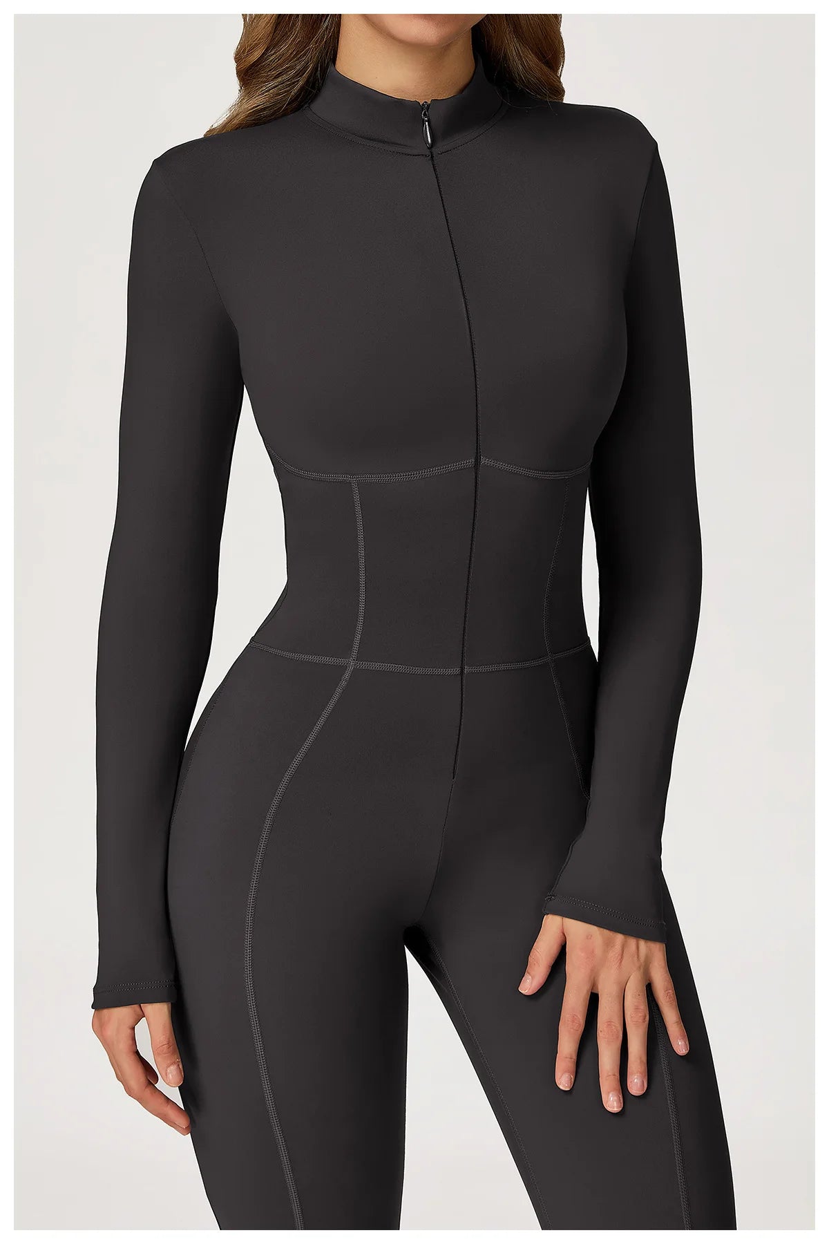 Sculpt Zip Yoga Jumpsuit