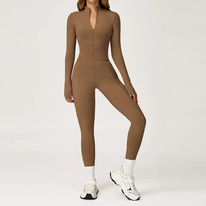 Sculpt Zip Yoga Jumpsuit