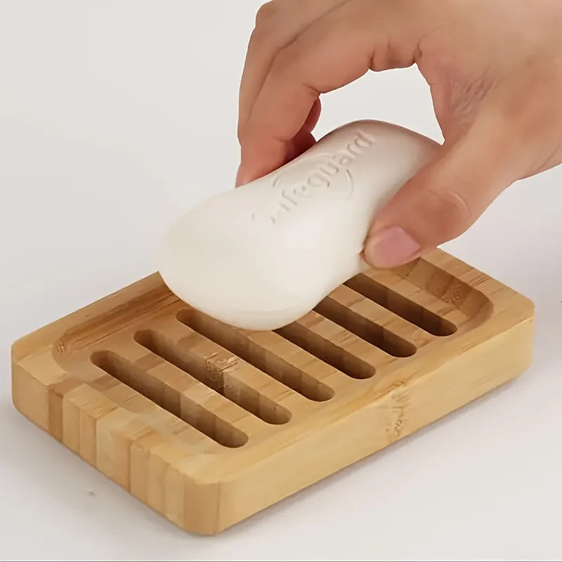 Natural Bamboo Soap Box Tray