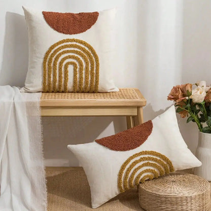 Jacquard Semicircular Pillow Cover