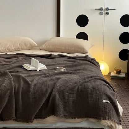 Tassel Cotton Nap Blanket