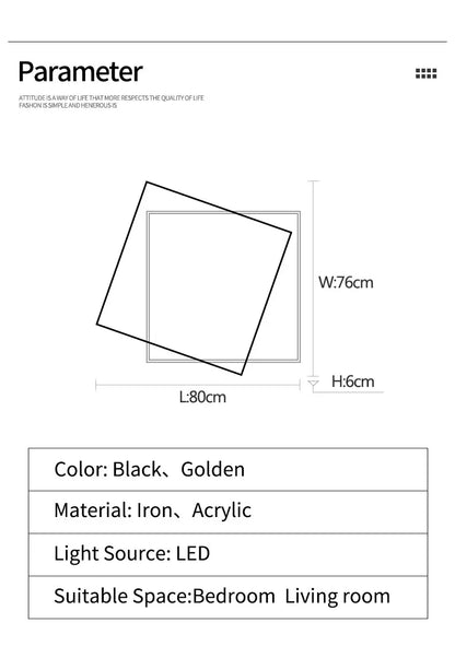 Ironware Elite Ceiling Light