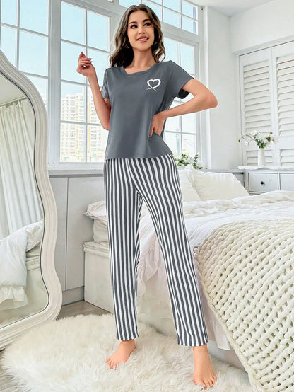 Soft Striped Pajama Set