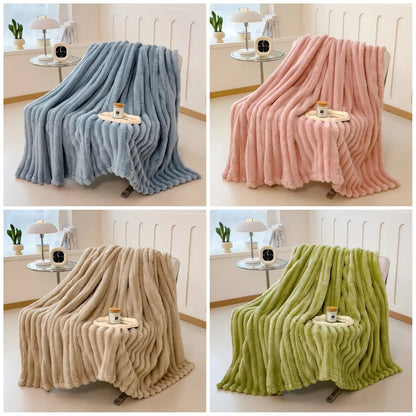 Luxe Collection Ribbed Throw