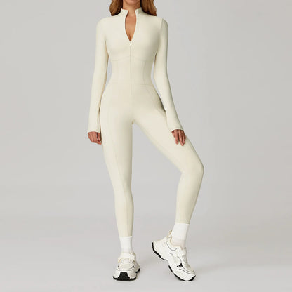 Sculpt Zip Yoga Jumpsuit