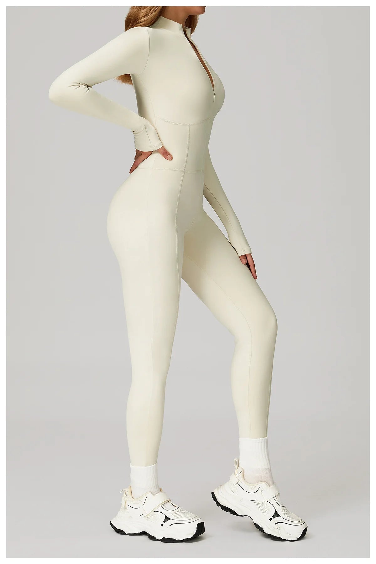 Sculpt Zip Yoga Jumpsuit