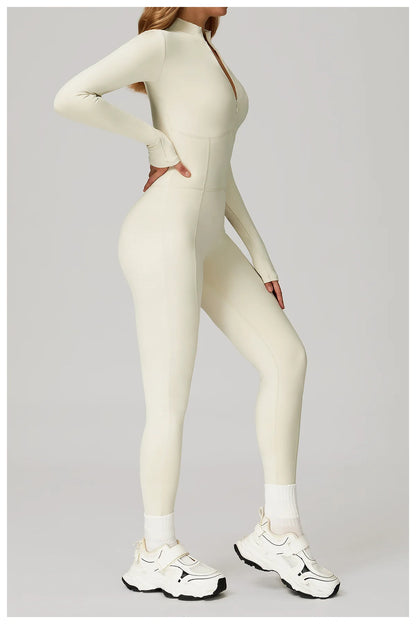 Sculpt Zip Yoga Jumpsuit