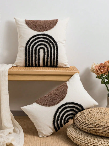 Jacquard Semicircular Pillow Cover