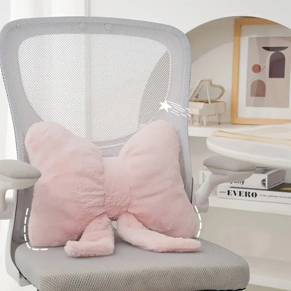 Luxe Polyester Bow Pillow