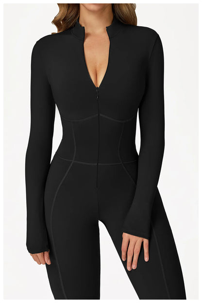 Sculpt Zip Yoga Jumpsuit
