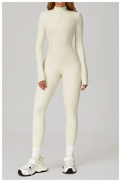 Sculpt Zip Yoga Jumpsuit