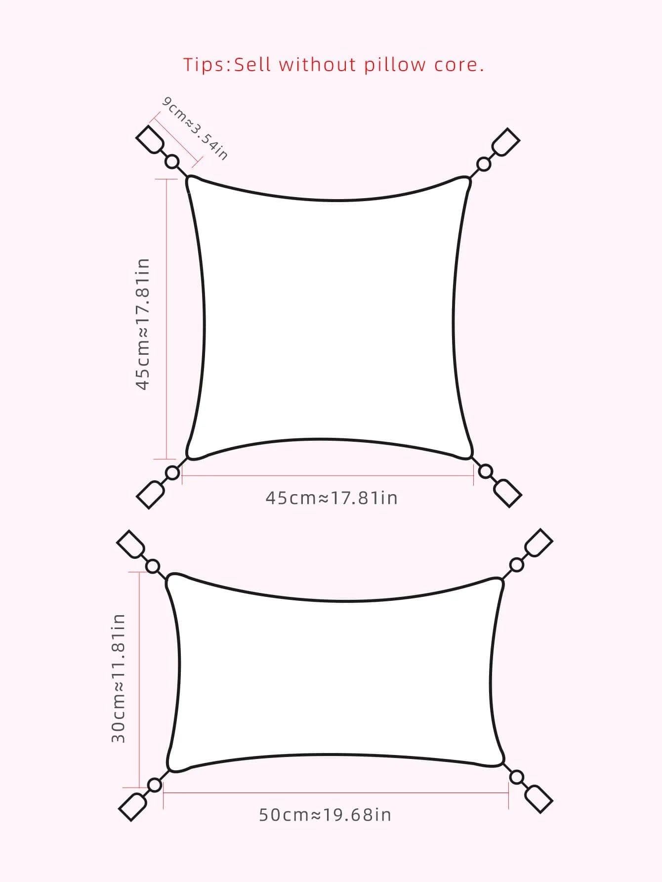 Jacquard Semicircular Pillow Cover