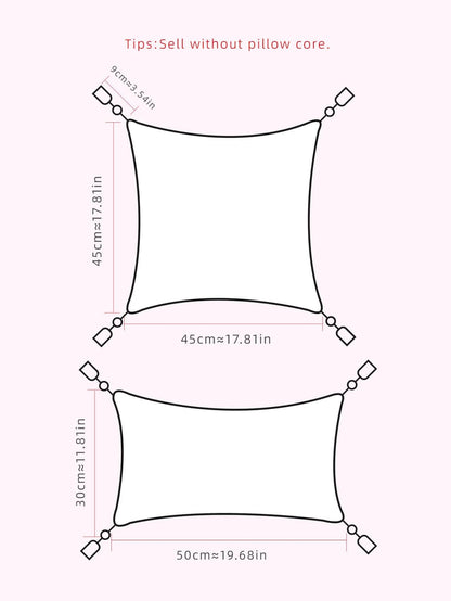 Jacquard Semicircular Pillow Cover
