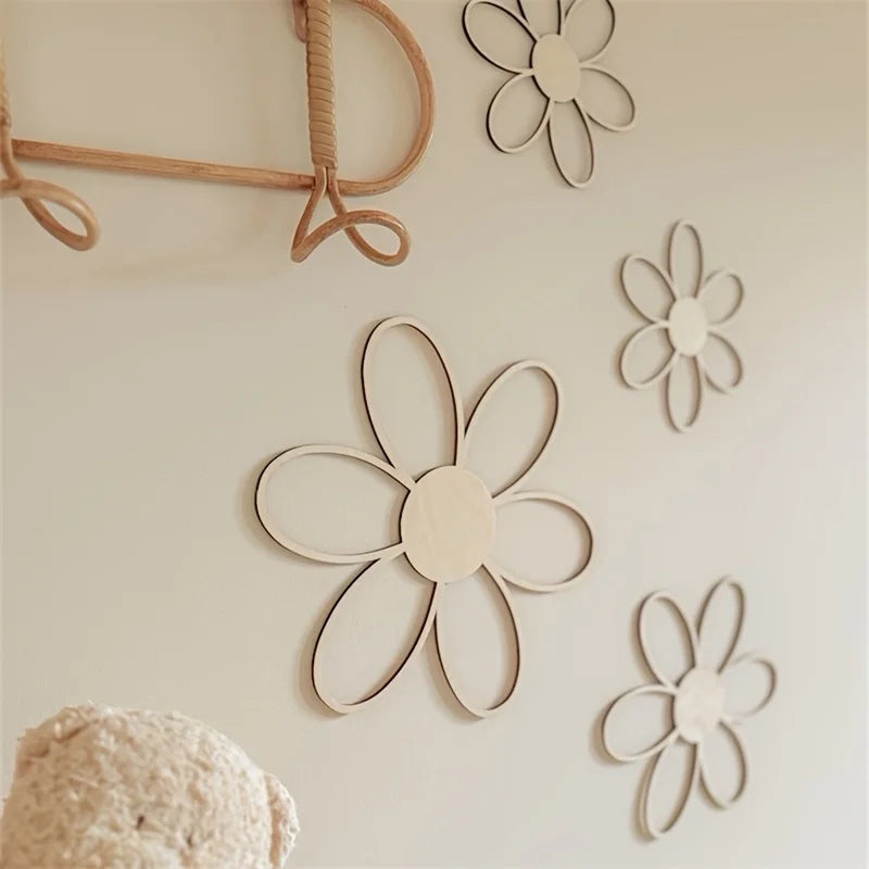 Ins Daisy Wood Wall Decor
