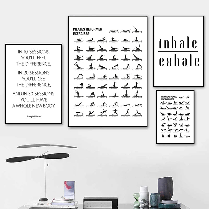 Minimalist Pilates Chart