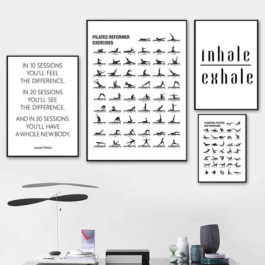 Minimalist Pilates Chart