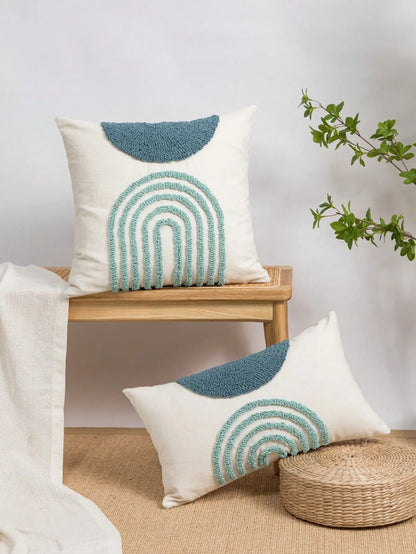 Jacquard Semicircular Pillow Cover