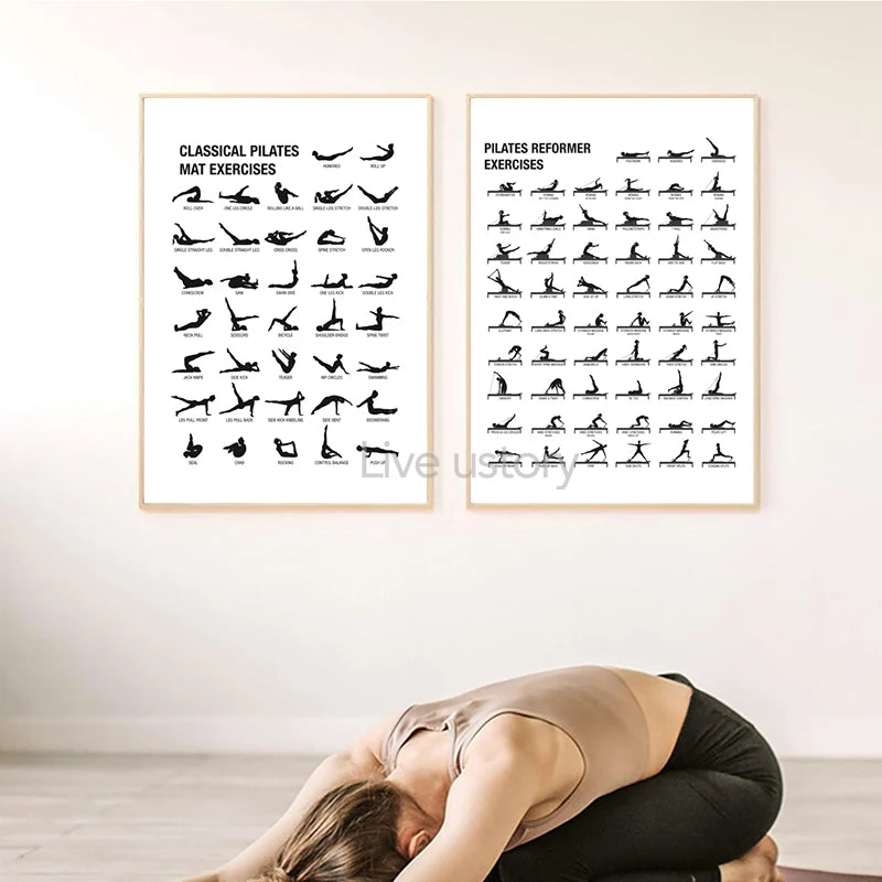 Minimalist Pilates Chart