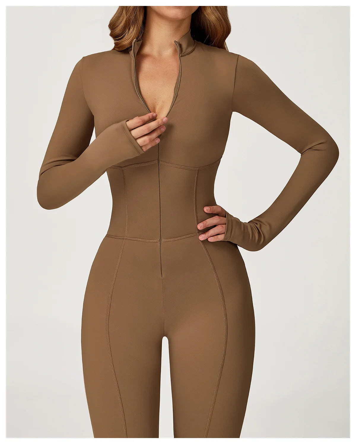 Sculpt Zip Yoga Jumpsuit