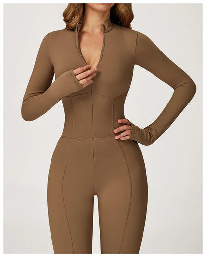 Sculpt Zip Yoga Jumpsuit