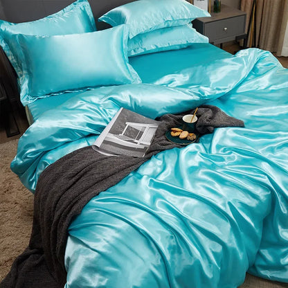 NONECN Silk Bedding Set