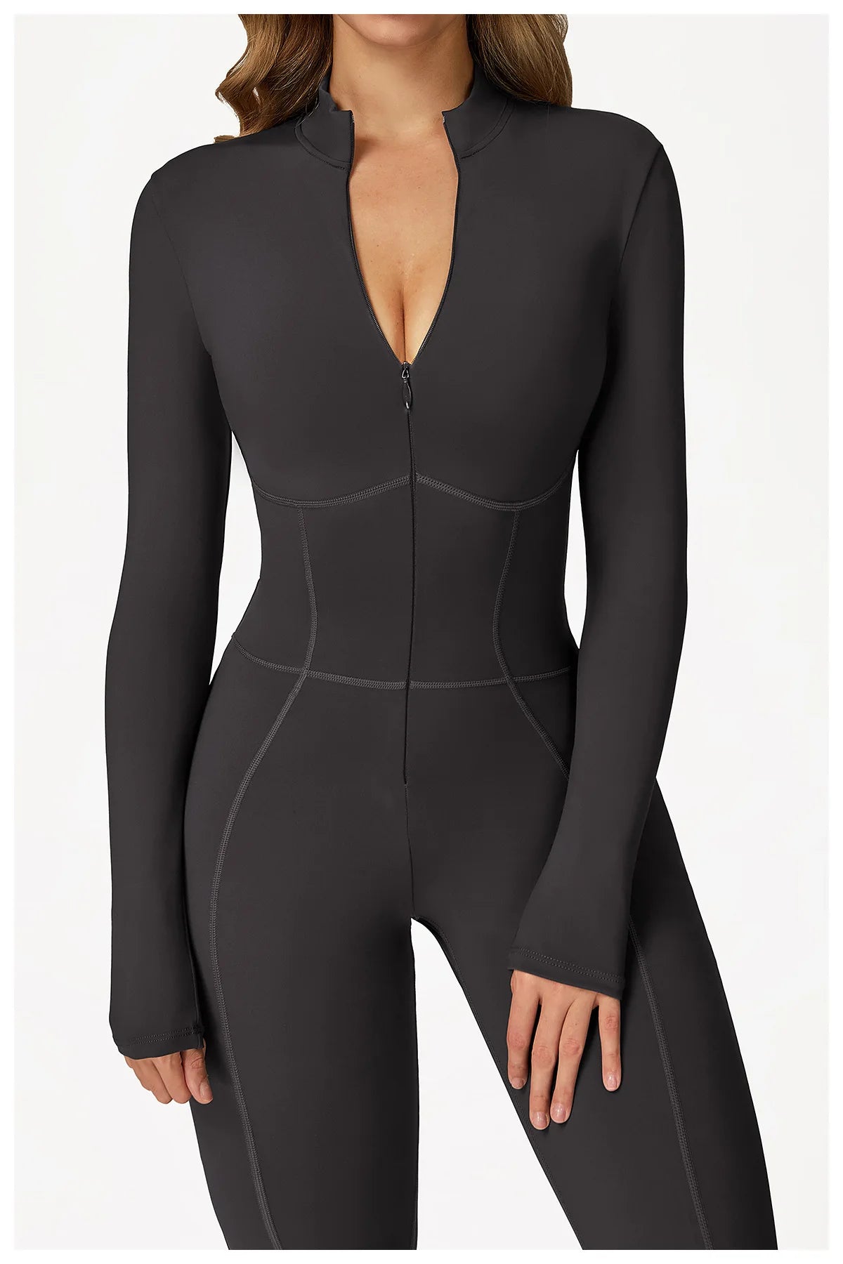 Sculpt Zip Yoga Jumpsuit