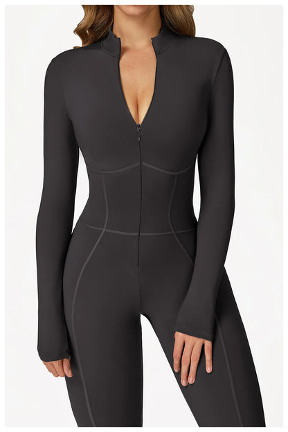 Sculpt Zip Yoga Jumpsuit