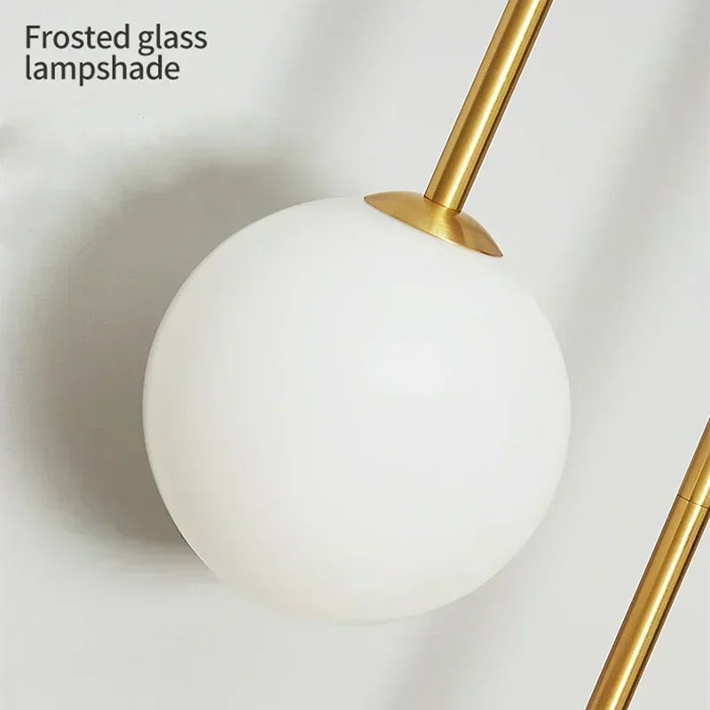 Gold Glass Ball Sconce