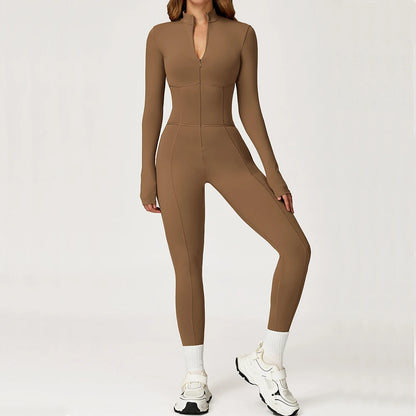 Sculpt Zip Yoga Jumpsuit
