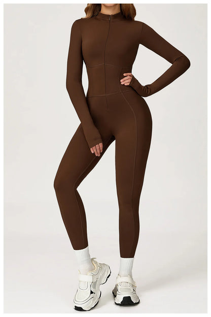 Sculpt Zip Yoga Jumpsuit