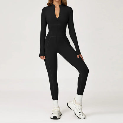 Sculpt Zip Yoga Jumpsuit