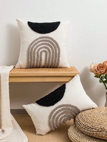Jacquard Semicircular Pillow Cover