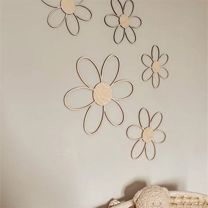 Ins Daisy Wood Wall Decor