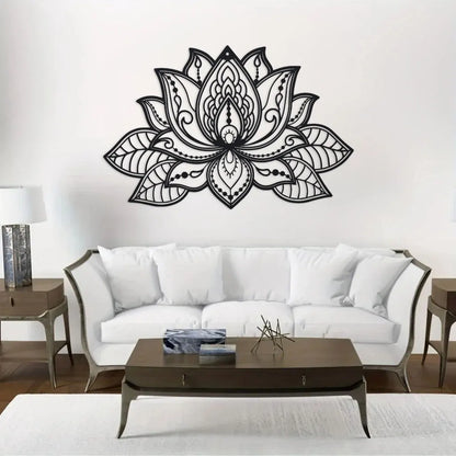 Luxe Steel Lotus Mandala