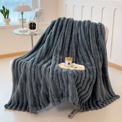 Luxe Collection Ribbed Throw