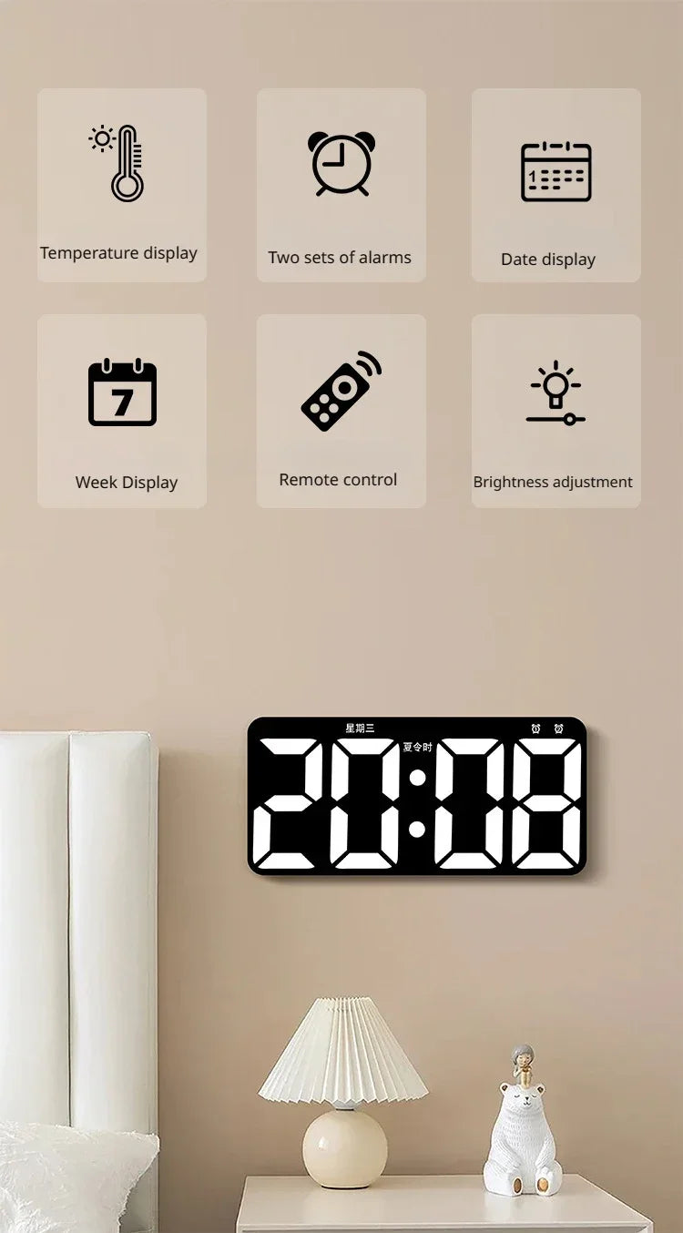 Luxe LED Wall Clock