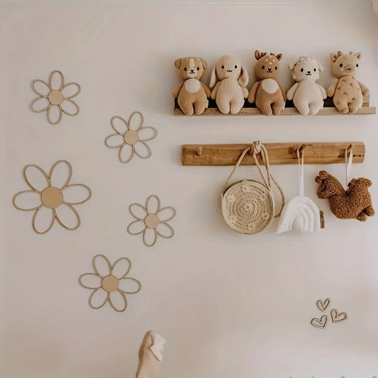 Ins Daisy Wood Wall Decor