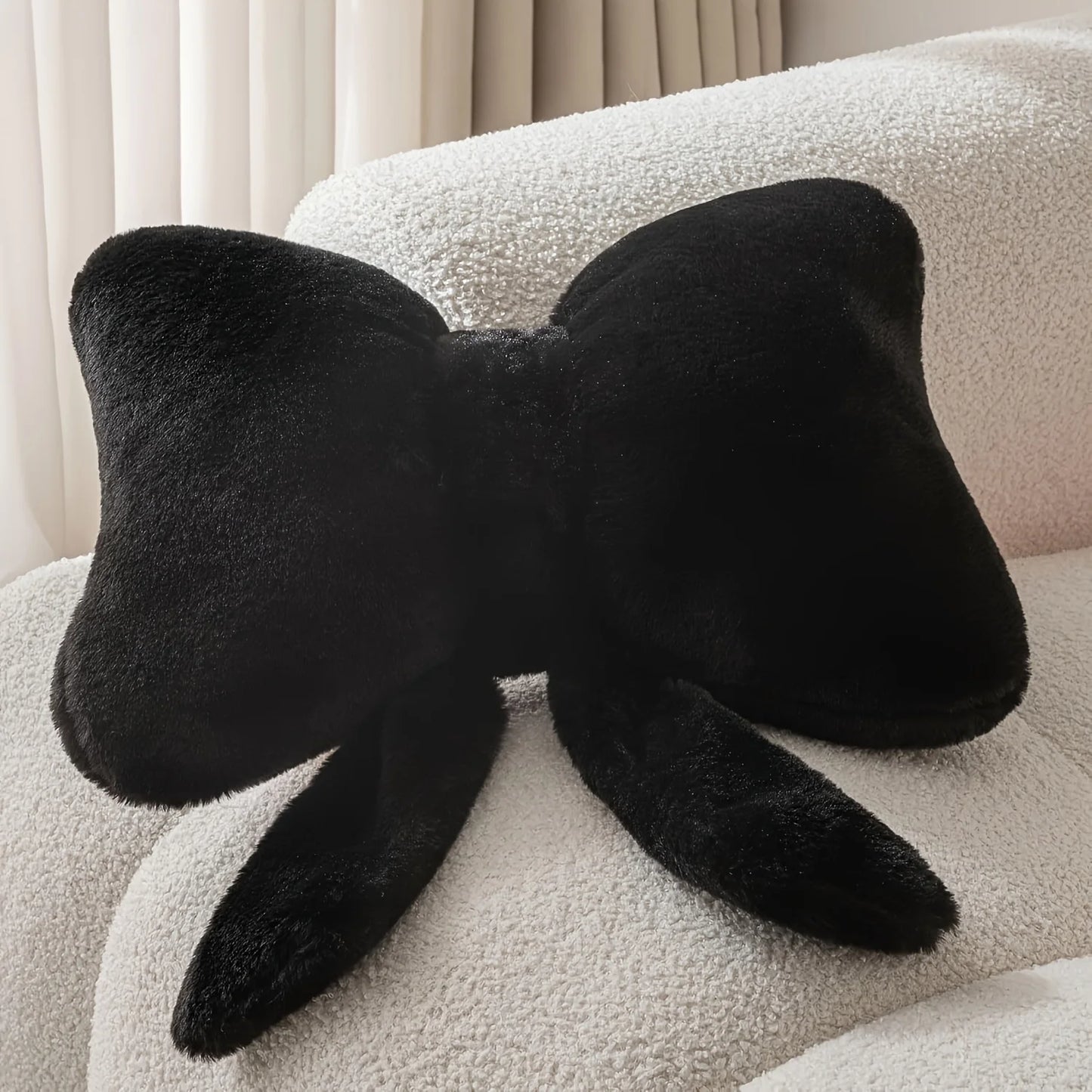 Luxe Polyester Bow Pillow