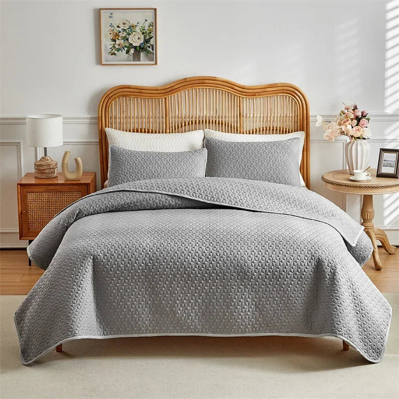 Lux Quilted Coverlet Set