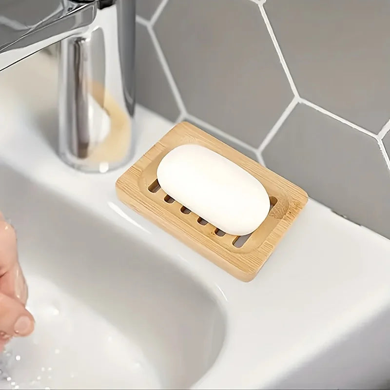 Natural Bamboo Soap Box Tray