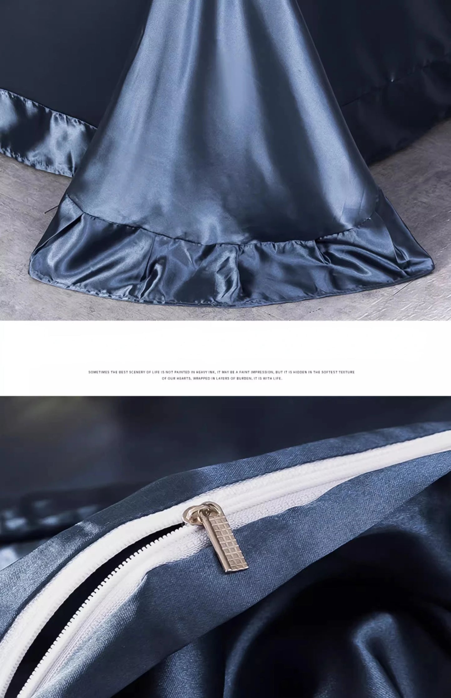 NONECN Silk Bedding Set